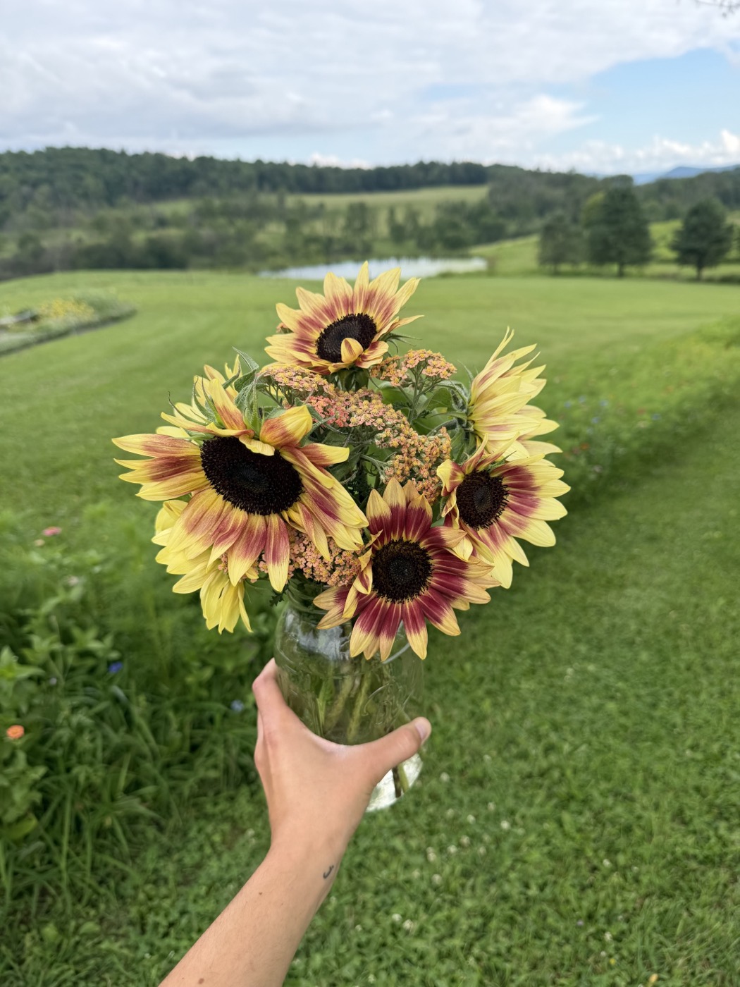 A finished u-pick bouquet